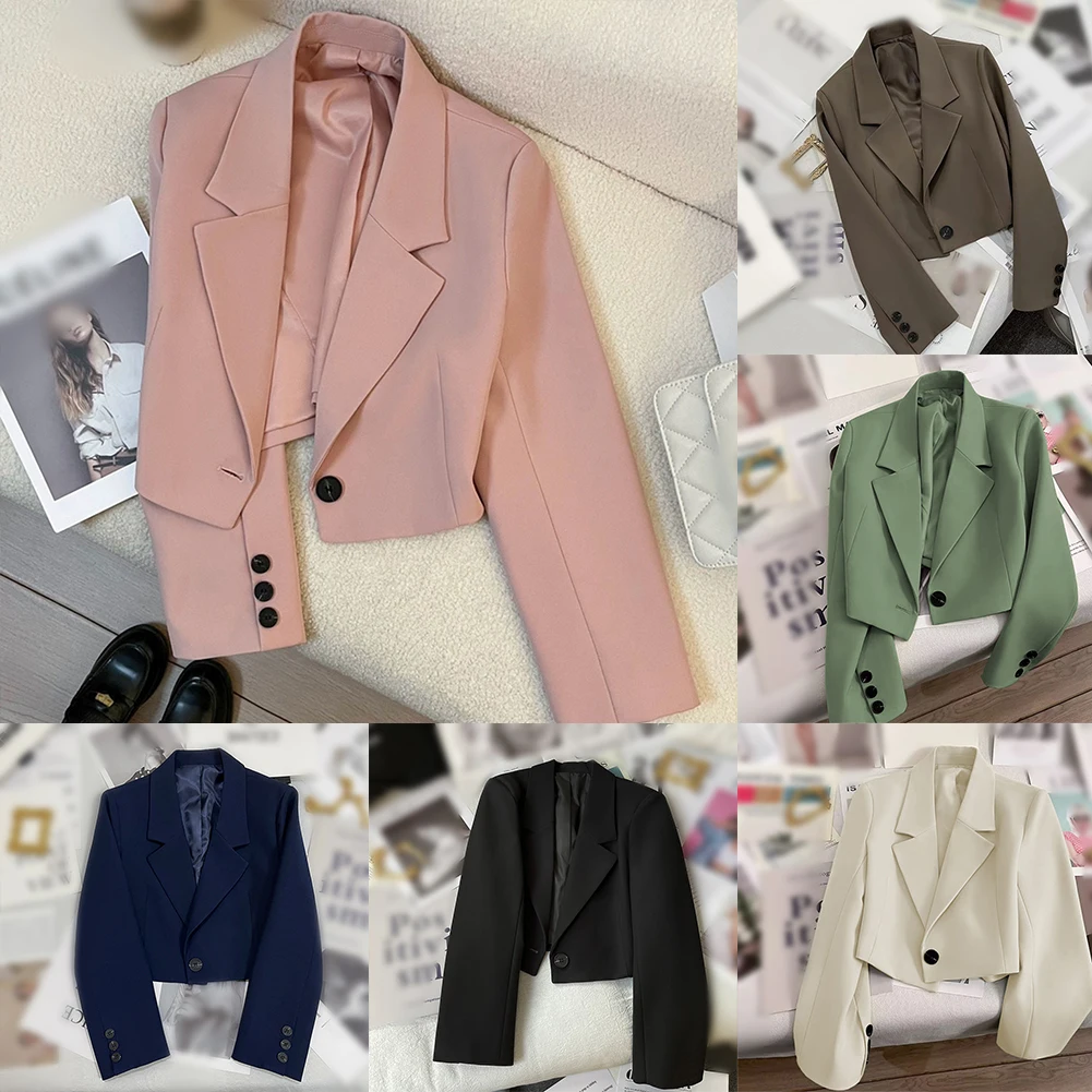 Blazer lengan panjang untuk sehari-hari, blazer lengan panjang elastis ringan untuk sehari-hari