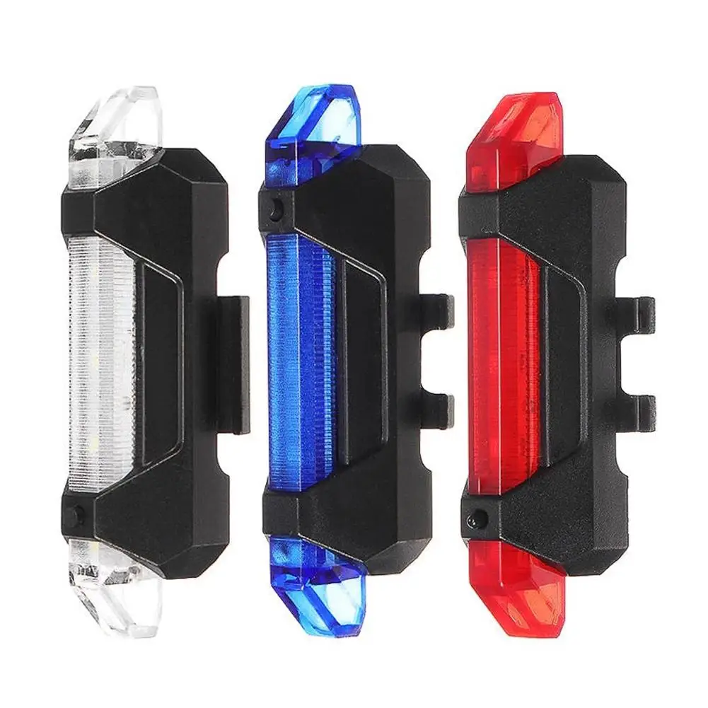 Bicycle Warning Light LED Bike Light USB Rechargeable Waterproof Mountain Bike Headlight Bicycle Safety Warning Light Cycling