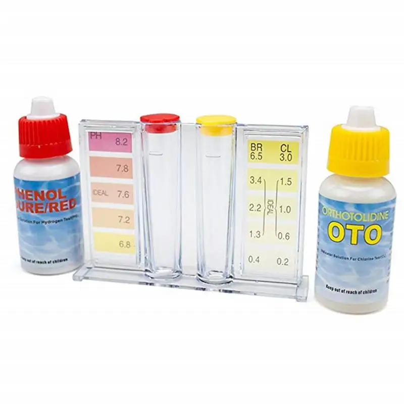 Chlorine PH Test Kit Pool Spa Test Kit For Hot Tub Swimming Pool Spa PH Chlorine Tester Water Quality Testing Kit Swimming Pool
