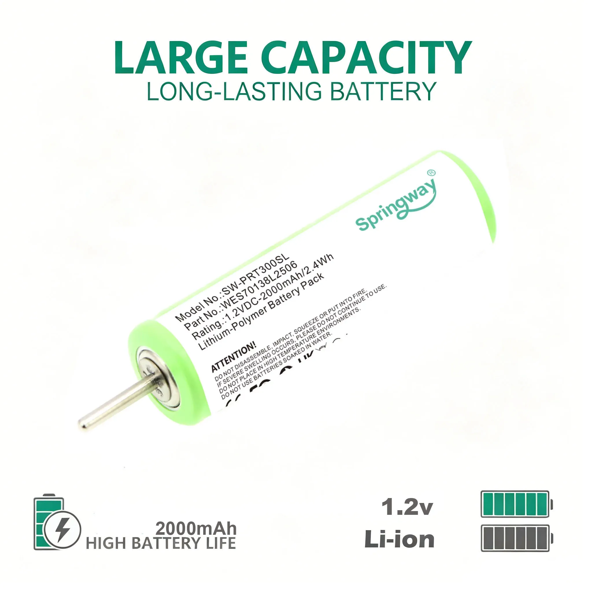 2000mAh 1.2V Ni-MH Battery for Panasonic ES6003 ES2207P ES7006 ES8067 ES7101 ES7102 ES7109 Shaver Replacement Battery