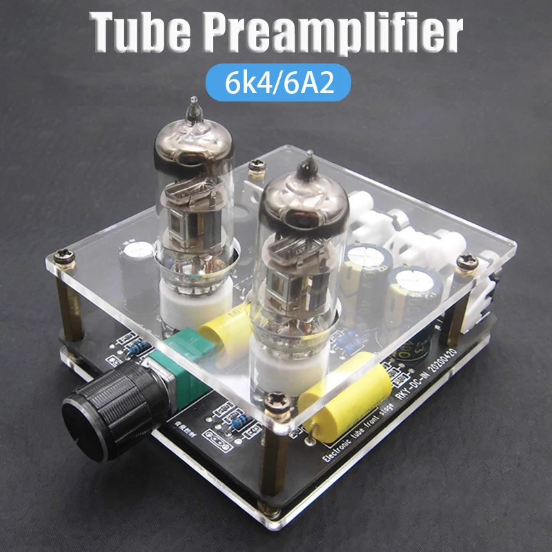 Upgraded 6K4/6A2 Tube Preamplifier Amplifiers HiFi Tube Preamp Bile Buffer Auido Amp Speaker Sound Amplifier Home Theater DIY