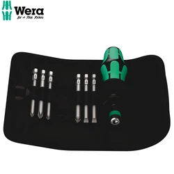 WERA 05059298001 Screwdriver Set Anti Slip Design 6 Long Drill Bits Small Bags For Easy Transportation And Storage