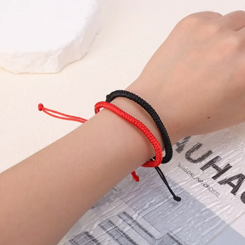 1-10Pcs Tibetan Thread Buddhist Bracelet Bangles Adjustable For Women Handmade Knot Amulet Red Rope Lucky Bracelet Charm Jewelry