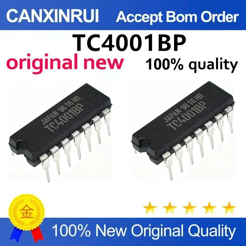 （5pcs-10pcs）Brand new original direct insertion TC4001BP DIP-16 gate and inverter logic chip IC