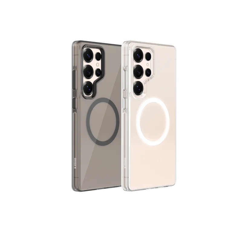 KZDOO Iceguard Hard PC Phone Case Magsafe Crystal Shockproof Anti-Drop 3D Buttons Back Cover for Samsung S25/S25 Plus/S25 Ultra