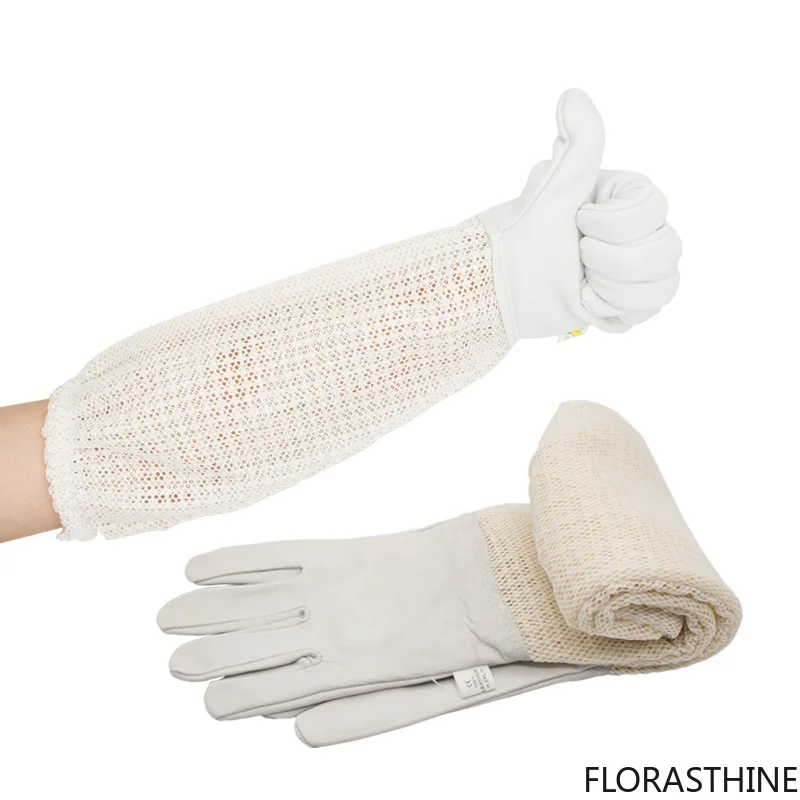 Ultra Mesh Beekeepers Gloves Three-layer Net Ventilation Your Protect Hands Fully Ventilated Goatskin Beekeeping Gloves