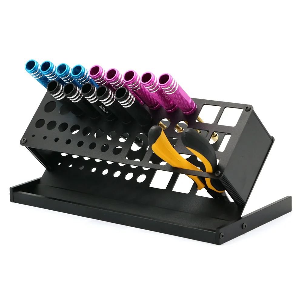 Screwdriver Storage Rack Holder Screwdriver Organizers for Hex Cross Screw Driver RC Tools Kit Organizers 41 Hole Without Tools