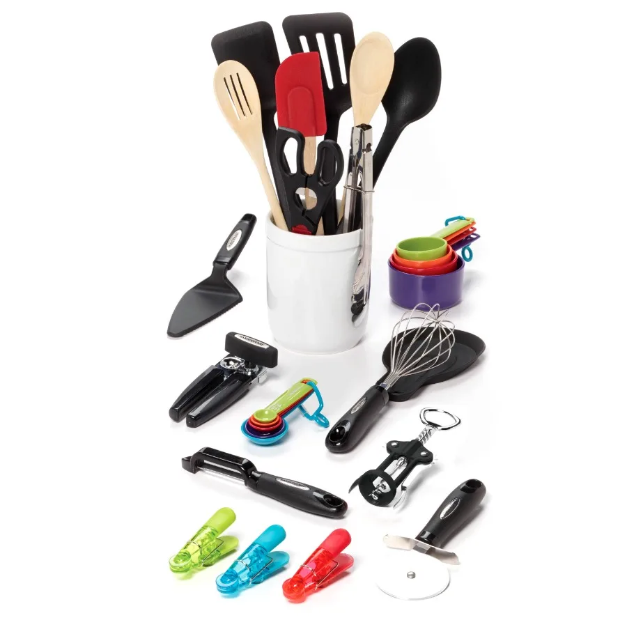 

28-Piece Kitchen Utensil and Gadget Set, Multicolor