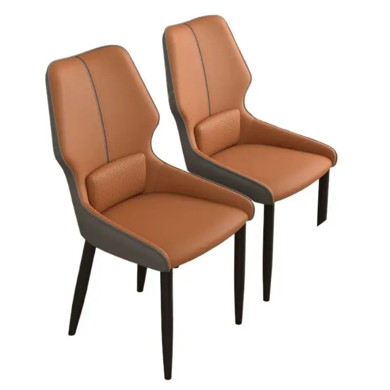 

#Modern High-End Luxury Dining Chair Elegant PU Leather Design Simple Style for Home Leisure Hotel Tea Table or Meeting