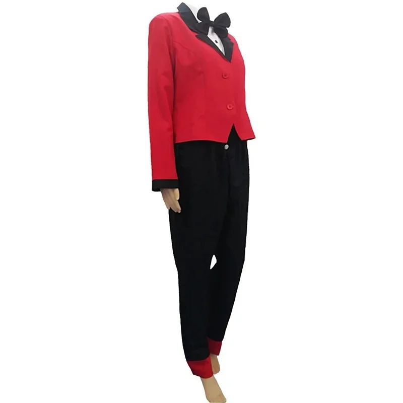 x;3,f'6;h\9/Anime Hazbin Hotel Charlie Morningstar Cosplay Costume Women Men Red Uniform with Bow Ti6'h.8\j,3/f'