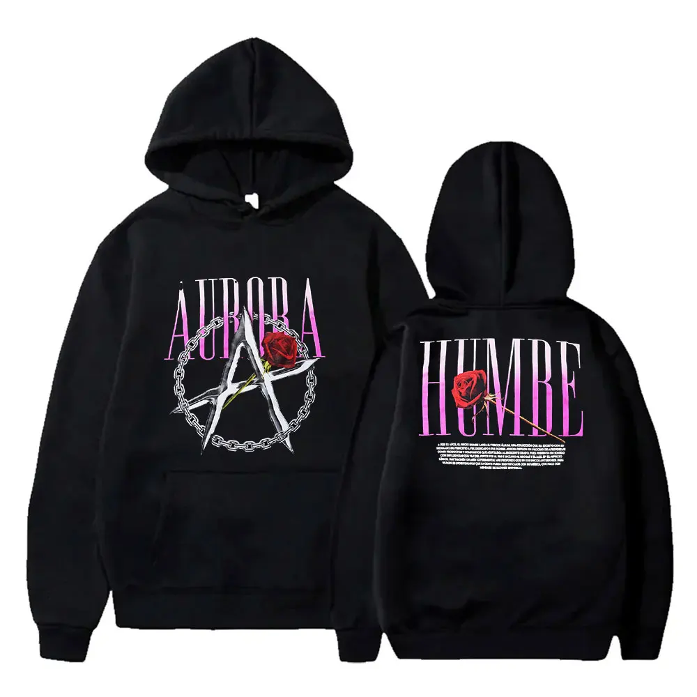 

Humbe Hoodie New Album Aurora Merch Esencia Tour for Women and Men Fashion Casual Streetwear Sweatshirts