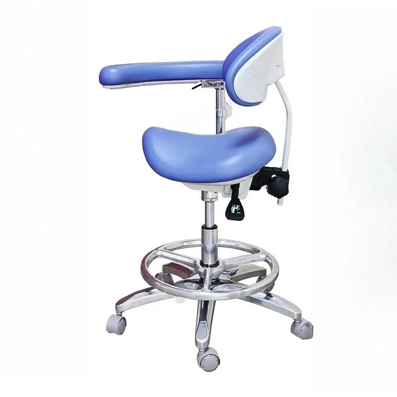 Assistant Saddle Chair Mobile Footring Stool Ergonomic Swivel Chair   Stool