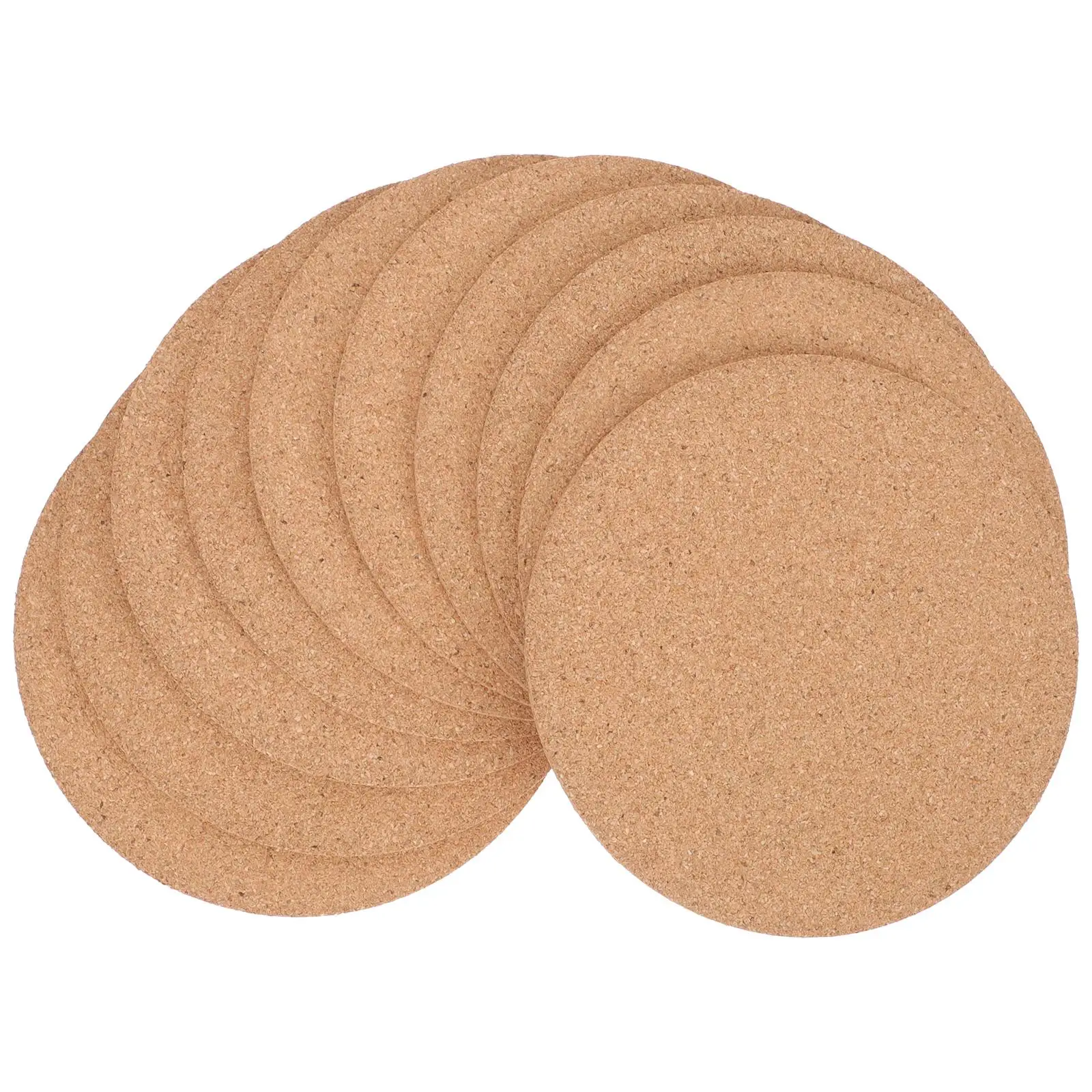 

10pcs Cork Plant Mat Thick Material Non fading Gardening Coaster Home Multifunction Flowerpot Plate Pad Plant Pot Pad