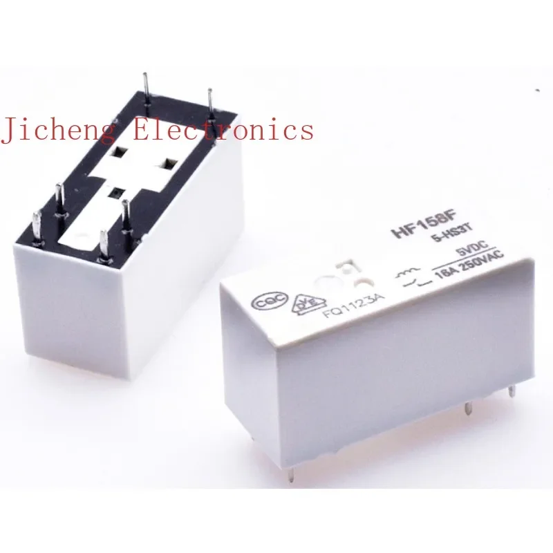 

10PCS Relay HF158F-5 12 24-HS3T Normally Open 6 Pins 16A 250VAC
