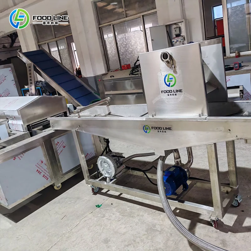 Energy-Saving Continuous Mesh Belt Fryer Automatic Residue Filter Snack Food Processing Equipment