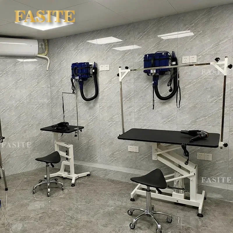 For Large Dog Pet Grooming Table Hydraulic Lifting Beauty Station Heavy Duty Adjustable Height