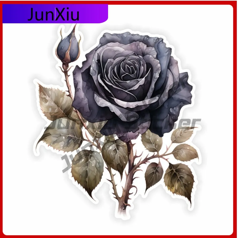 

Gothic Rose Stickers Waterproof Vinyl Custom Vehicle Decals Adventure Stickers For Motorcycle Accessories And Decals Car Funny
