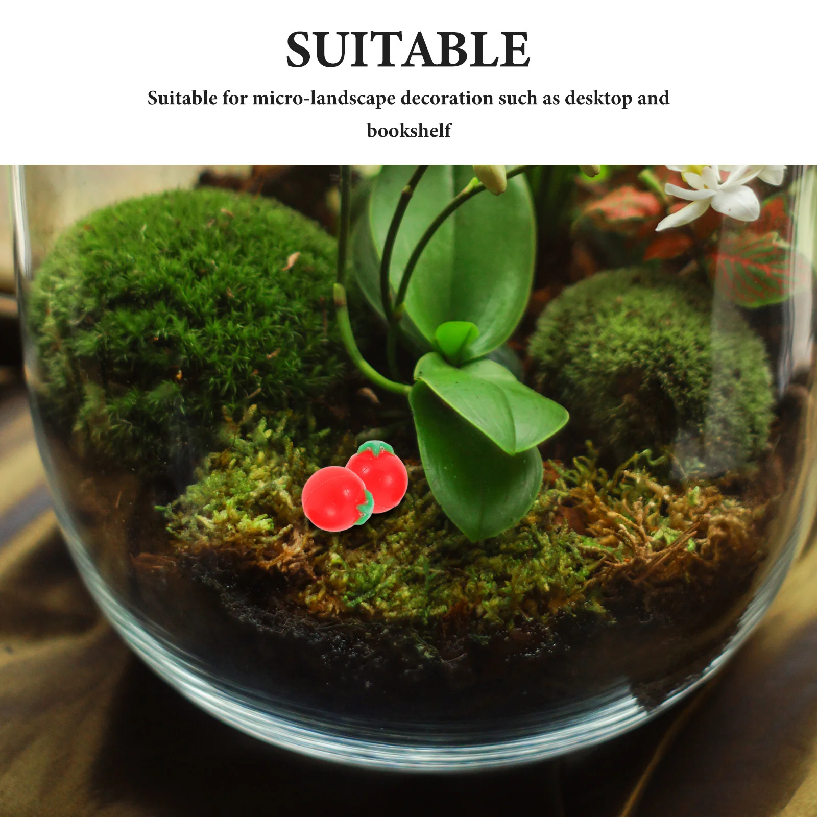 100 pièces minuscules tomates cerises réalistes Mini Simulation Fruits artificiels pour Montessori éducatif semblant jouer Mini nourriture