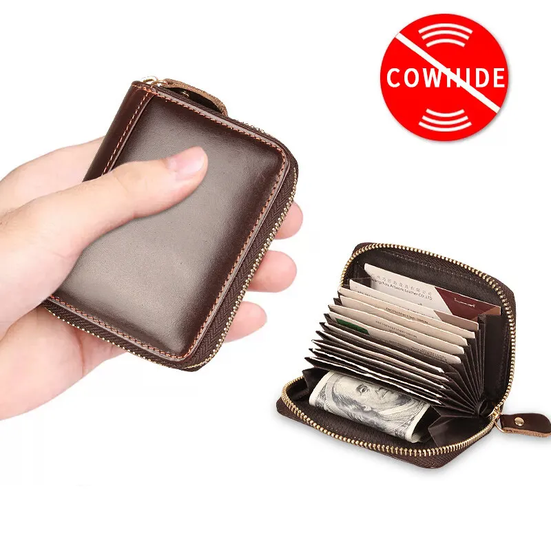 Cobbler Legend Genuine Leather Ladies Cards Holders Small Female Wallet Vintage Mini Purse Fashion Simple Credit Card Holder