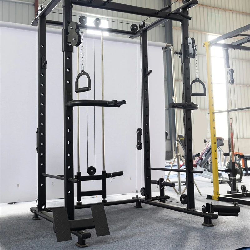 Home Gym Smith Machine Power Rack Multi Functional Fitness Equipment Strength Training Functional Trainer Smith Machine