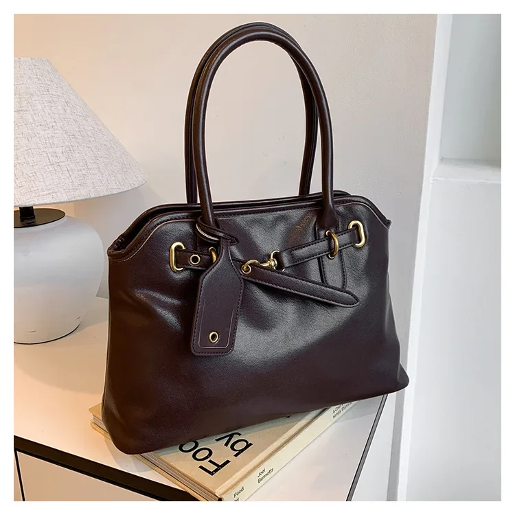 

2025 New Women's Bag Retro Commuter Bag Women's Casual Fashion Versatile Portable Tote Bag