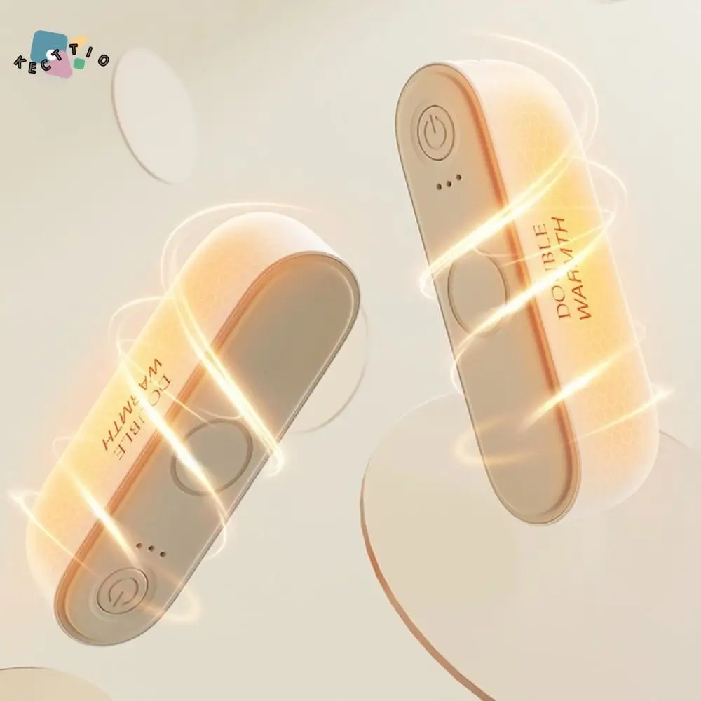 

2 in 1 Dual-Palm Hand Warmers Magnetic Fast Heating Pocket Warm Hand Treasure Detachable Adjustable 3 Temperature Settings