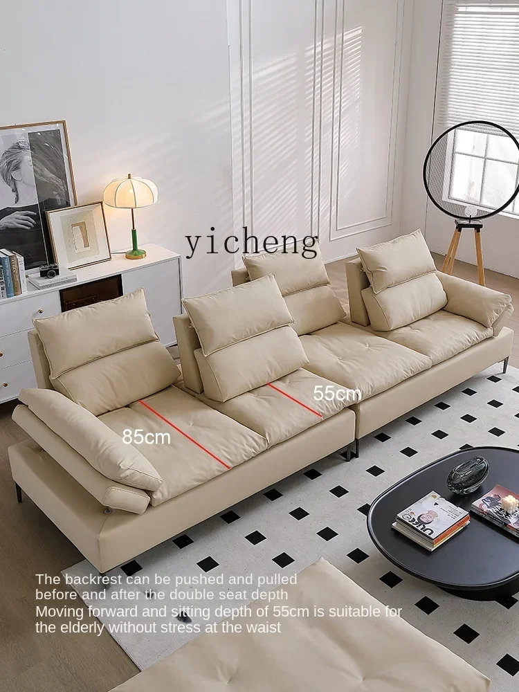 SA-17 Movable High Backrest Sofa Living Room Straight Row Super Deep Sitting Wide Cat Scratching Cloth Sailing Boat