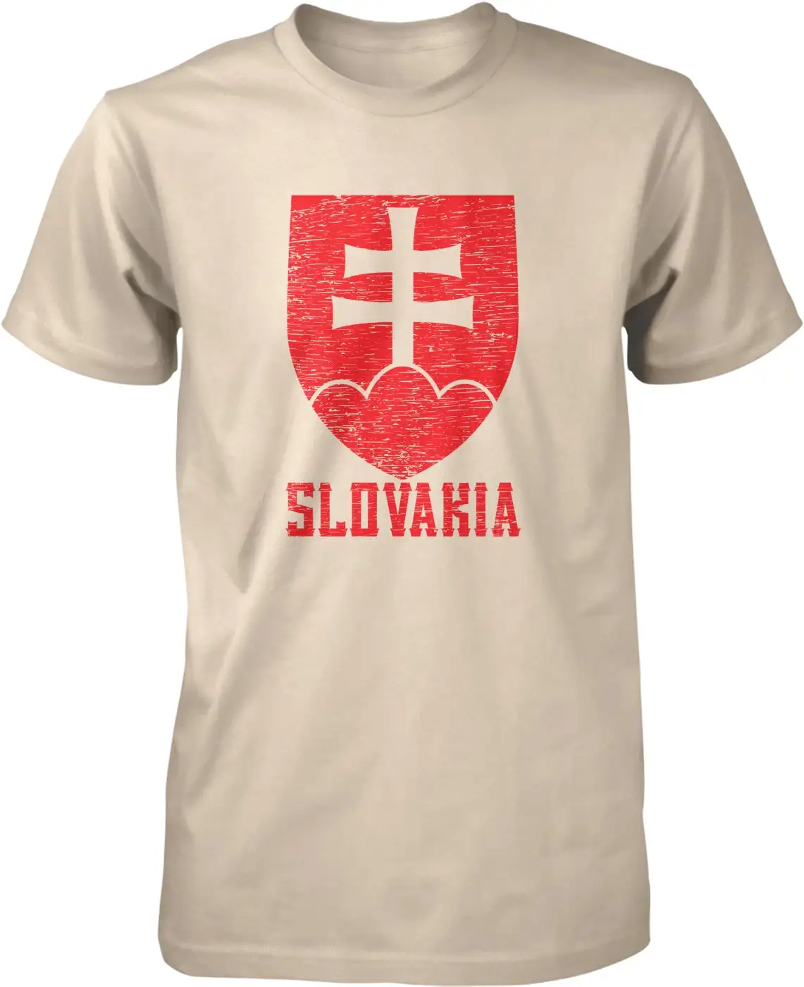 Slovakia Coat of Arms Three Peaks Tatra Fatra Matra Men's T shirt NOFO_00227