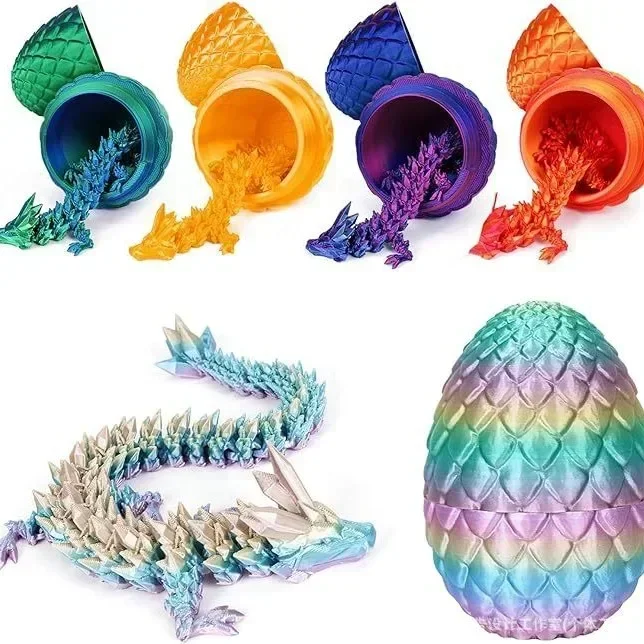 Jouets figurines d'action rétro, impression 3D, accessoires de bureau, cadeaux amusants, décoration de salle d'œuf de Dragon, décorations de maison et de bureau, loisirs