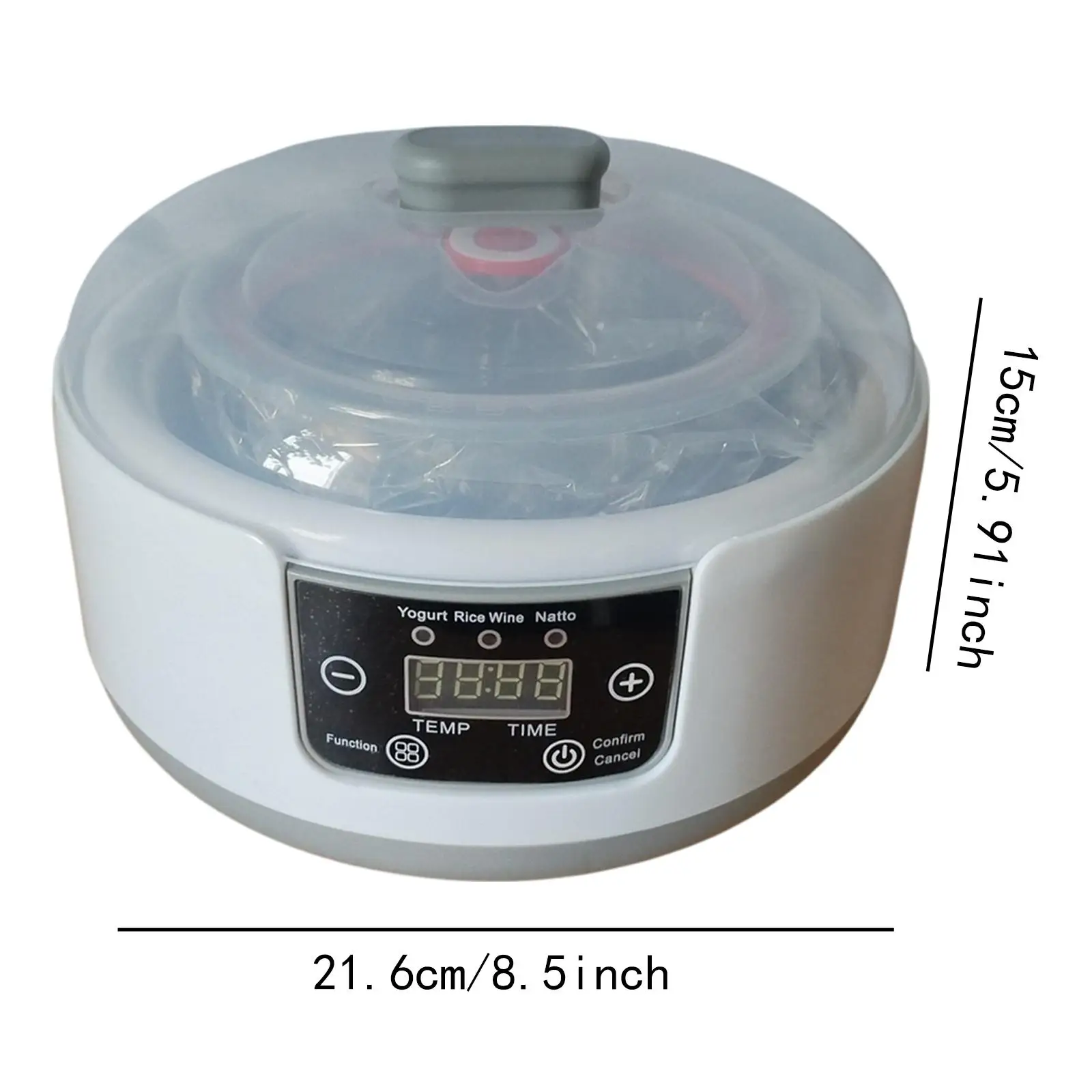 Automatische Joghurt Maker Geräuscharm Multifunktionale Selbstgemachte DIY Haushalt Edelstahl Innen Topf Elektrische Joghurt Maschine