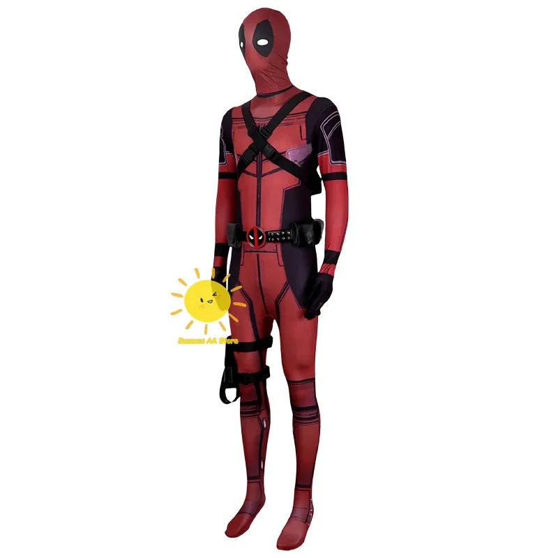 AD1 BEAST KINGDOM Deadpool Косплей Боди Уэйд Уинстон Уилсон Костюмы для косплея Головные уборы Головной убор Хэллоуин Cos A5 @ rD ~