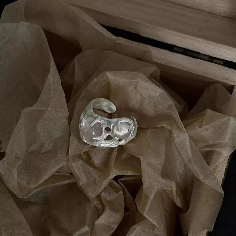 ZHUHE على شكل حلقة مفتوحة نمط قوطي جديد للرجال والنساء مجوهرات اكسسوارات هدايا الحفلات