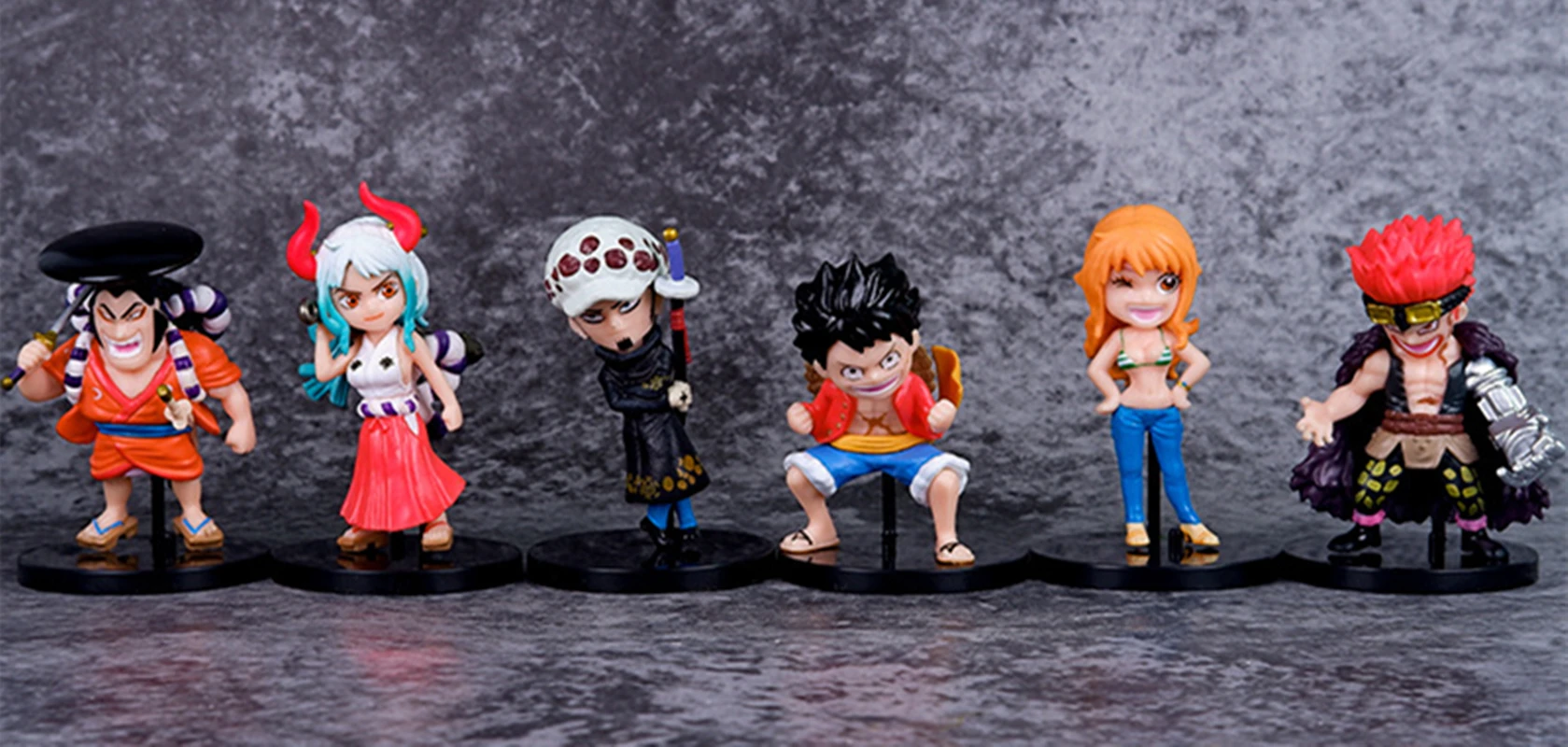 Anime One Piece Wano Country Luffy Nami Kozuki Oden Trafalgar Law Yamato Kid PVC Action Figure Statue Collectible Model Toy Doll