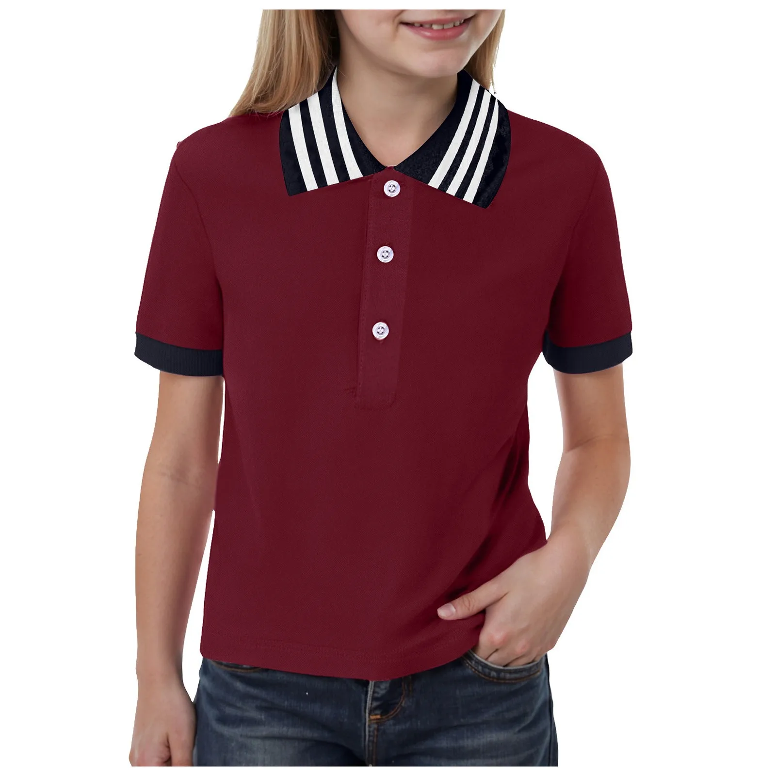 

Oleander Girl Girls And Boys Classic Shirt Short Sleeve Breathable School Tops Ages 18M To 17Y Tulle Skirt Jean Top for Girls