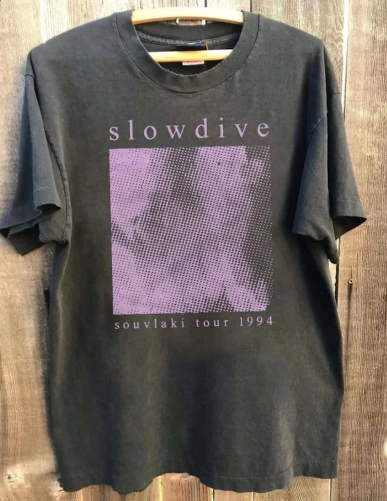 Vintage Slowdive T-Shirt, Slowdive Band-Shirt, Slowdive Tour Konzertgeschenk für mich – Detail 3