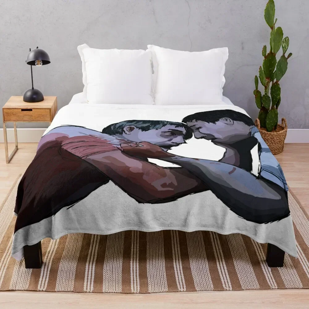 love scene - saw (2004) transparent Throw Blanket Bed Flannel Blankets