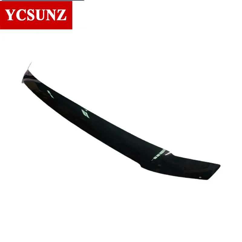 ABS Car Bonnet Guard For Mitsubishi Pajero 2008 2009 2010 2011 2012 2013 2014 2015 Black Bug Shield Bonnet Accessories