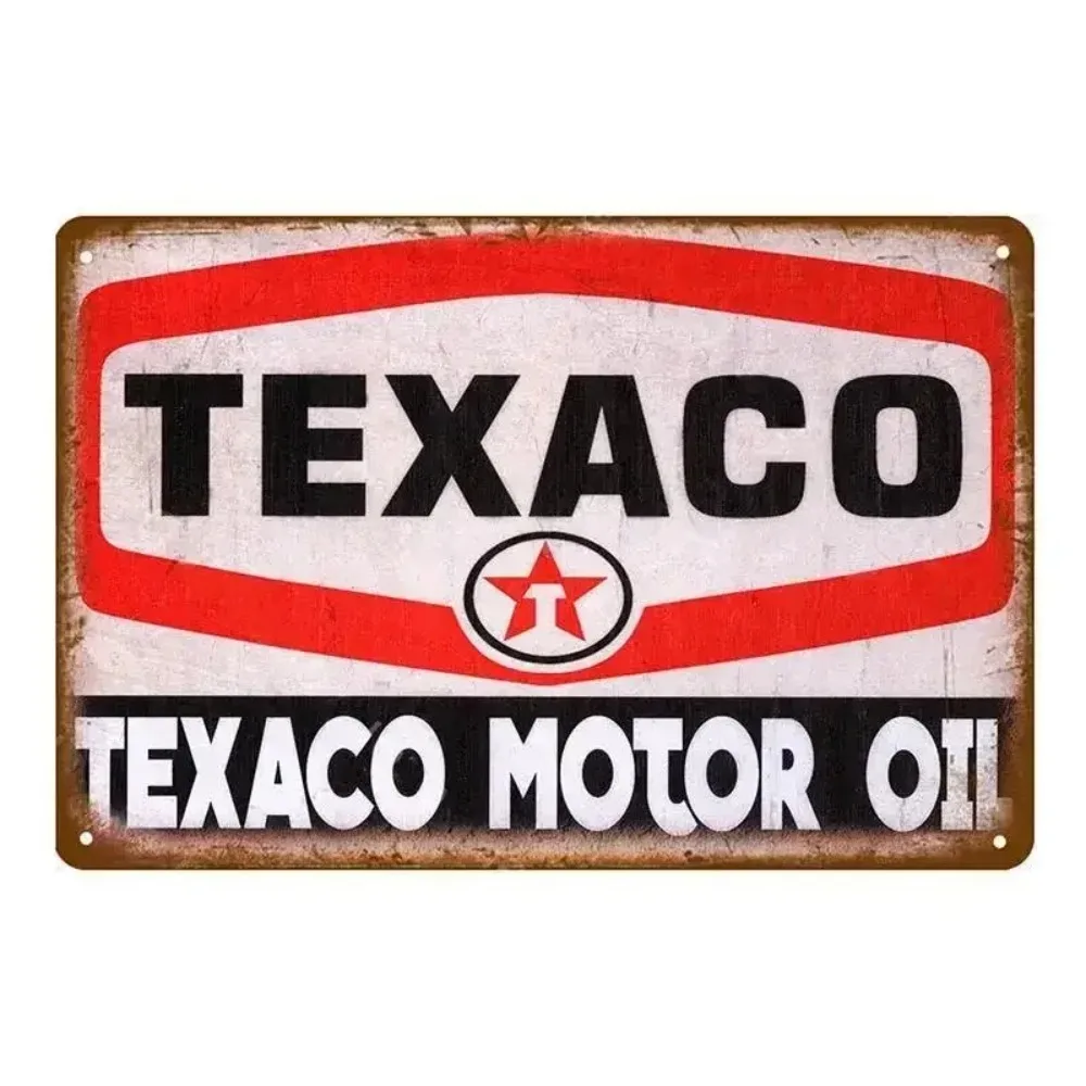 GasHeritage Retro Garage Metal Signs - Vintage Oil Station Decor, Waterproof Wall Art for Man Cave, Bar & Home Decor