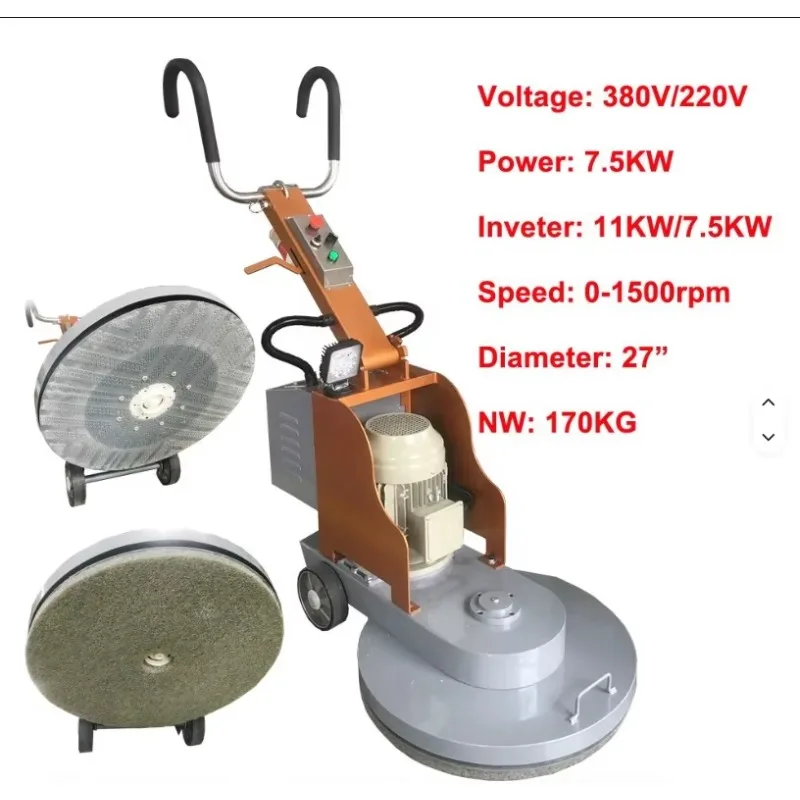 27 Inch Single Disc Floor Buffer  High Speed Manual Floor Polishing Machine for Floor Cleaning & Polishing