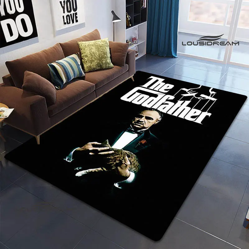 The Godfather retro Print Carpet carpets for living room rugs for bedroom Non -slip carpet kitchen mat birthday gift