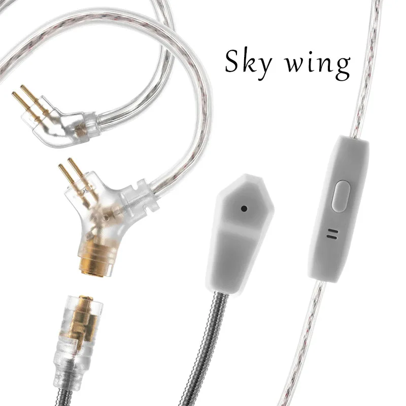 Kinera หูฟัง celesky Wing สายอัพเกรดไมโครโฟน Super-cardioid 2Pin 0.78 iems หูฟังเล่นเกมถ่ายทอดสดการโทร