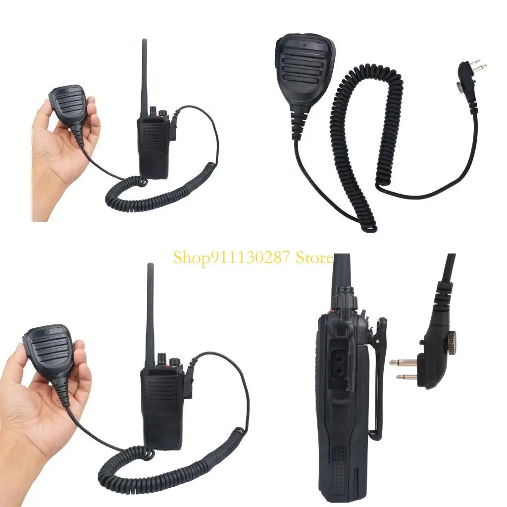 

J1HC Walkie Talkie Speaker Microphone, 2 -контактный портативный радио Mic для Hytera PD500 TD500 TD510 Series