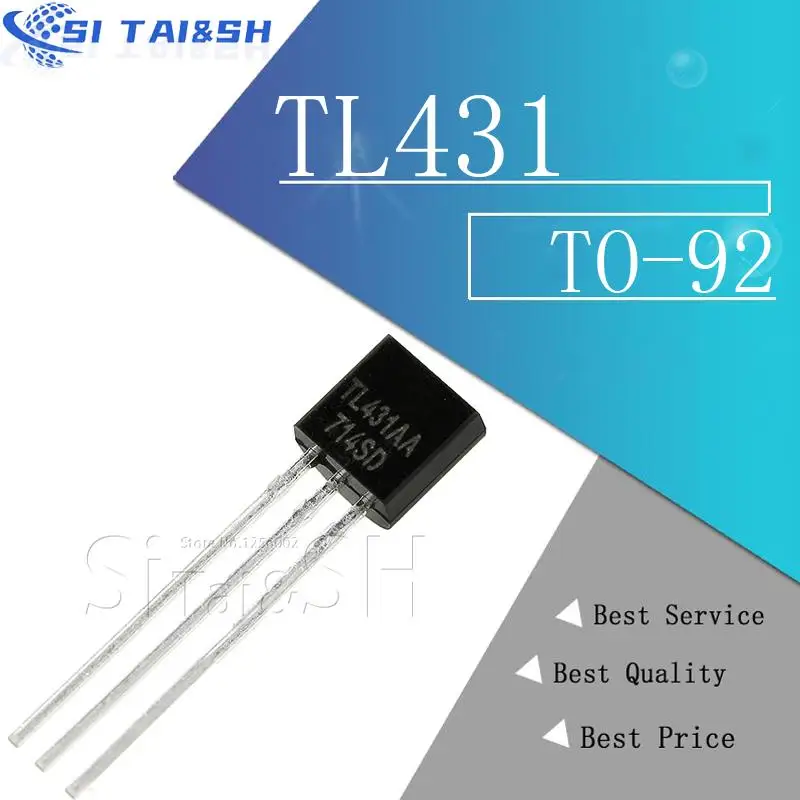 100PCS TL431 TO92 TL431A TO-92 431 new voltage regulator IC