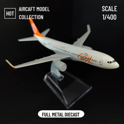 1:400 Metal Aircraft Model Replica, Brazil GOL Air B737 Airplane Scale Aviation Diecast Miniature Art Home Office Decor Toy Gift