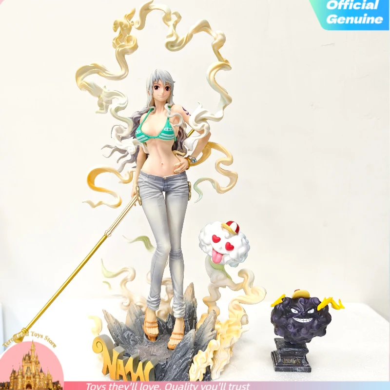 

One Piece Nami 28cm Zoro Sanji Gk Anime Pvc Action Figure Statue Cartoon Collectible Toy Desktop Decoration Exquisite Gift