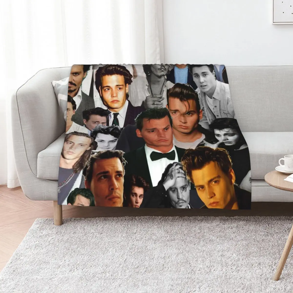 Johnny Depp Collage Throw Blanket Decorative Beds Softest anime Blankets Sofas Of Decoration Kid'S christmas decoration Blankets