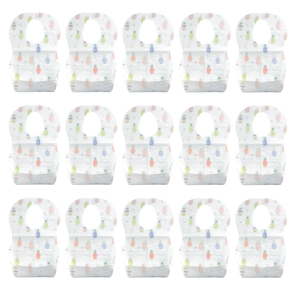 15 Pcs Disposable Baby Bib Aprons for Kids Drool Toddler Washcloths Newborn Bibs Toddlers Feeding