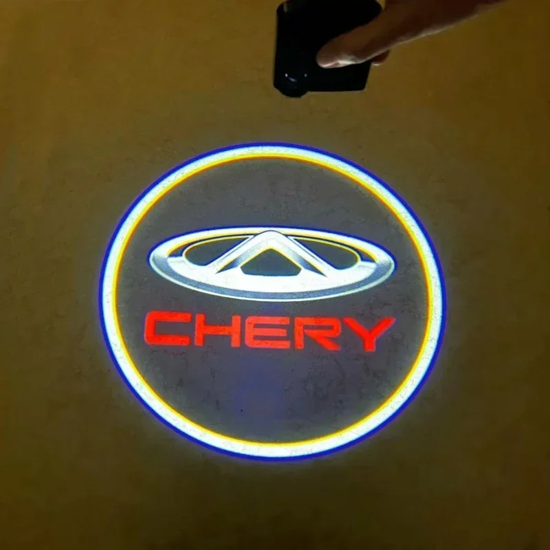 

For Chery Fulwin Amulet 3 5 T11 A1 A3 A5 QQ Tiggo Led Car Door Welcome Light Projector Logo Ghost Shadow Lamps Car Accessories