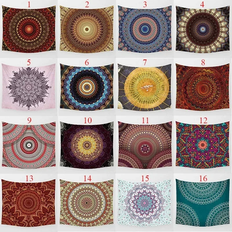 Home decor mandala wall art tapestry wall background decoration bedroom rectangle wall tapestry 230x180cm tapiz