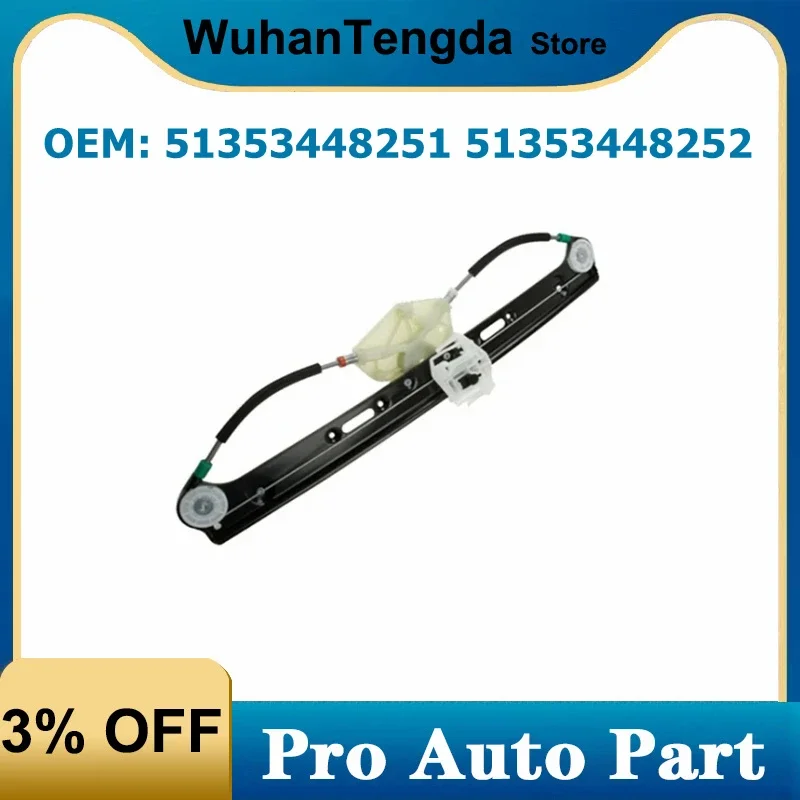 51353448251 51353448252 Rear Left Rear Right Window Lifter Window Regulator without Engine for BMW X3 E83